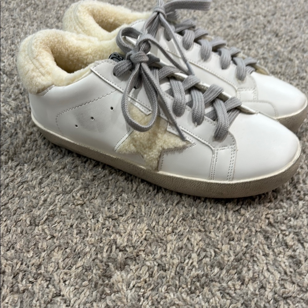 Zhuocaizi Sherpa Star Sneakers Size 37